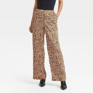 a new day Leopard Print Wide-Leg Pants